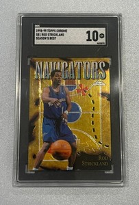 1998-99 Topps Chrome Rod Strickland Season’s Best #SB1 Gem Mint 10 Wizards