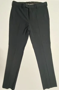 Louis Rafael Tailored Slim Fit Dress Pants - Black / Grey Check Finish - 36 X 34 - Picture 1 of 9
