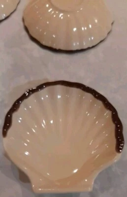 6 Coquilles Saint Jacques Porcelaine Céramique Emile Henry La Bourguignonne - Photo 1/4