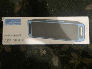 Wireless Bluetooth Speaker Stereo MP3 Music Player SoundBox Portable USB Blue - Picture 1 of 4