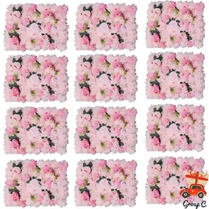 12pcs Wedding Venue Decorations Artificial Flower Wall Stage Background Decor - Picture 1 of 16