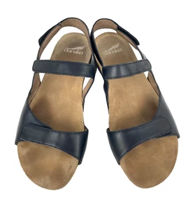 Dansko Sandalen 41 Leder flache bequeme Schuhe Ronda 10 Riemchen Korkfußbett gebraucht, in einwandfreiem Zustand - Bild 1 von 8