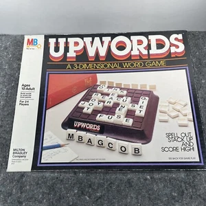 VTG Milton Bradley 1983 Upwords 3 Dimensional Word Game Very Good - Picture 1 of 7