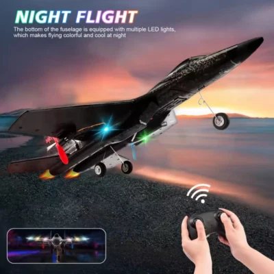 SU27 Fighter Glider RC Airplane 2.4G 2CH Remote Control Fixed Wing RTF LED Toys - Image 1 of 4