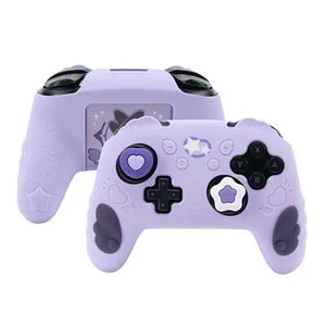 Funda y empuñadura para pulgar GeekShare para controlador SwitchPRO revestimiento Star Wing púrpura - Imagen 1 de 9