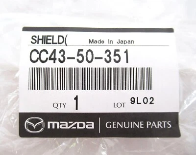 Protector contra salpicaduras trasero izquierdo conductor Mazda CC43-50-351 2006-2010 5 genuino OEM Foto 1 de 4