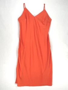 New Day Slip Dress Womens Medium Adjustable Straps Sleeveless Orange - Picture 1 of 13