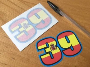 Luis Salom Race Number 39 (Small Pair) - UK SELLER - Bild 1 von 1