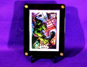 MARVEL MASTERPIECES 1994 LIMITED HOLOFOIL HULK CARD 4 SIGNED GREG HILDEBRANDT - Picture 1 of 10