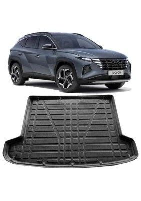 Alfombrilla para automóvil HYUNDAI TUCSON 2021-En adelante bandeja para botas delineador resistente Foto 1 de 4