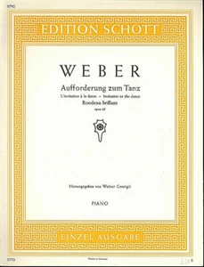 Weber: Invitation to the Dance - Rondo Brillant - Opus 65 - Picture 1 of 1