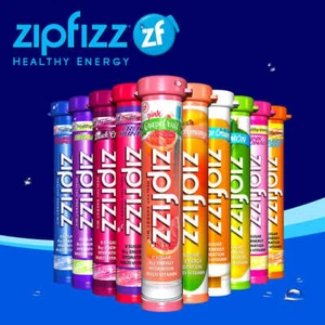 Zipfizz Healthy Energy Drink Mix, 30 Tubes - FREE SHIPPING! BEST PRICE! - Picture 1 of 33
