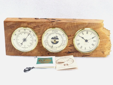 ✅ Charles Elkin Timeless Treasure Weather Station Oregon Bird's Eye Maple Burl Cover