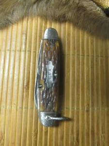 VNTG. WW 11 KINGSTON ( USA) MILITARY UTILITY POCKET KNIFE with BONE SCALES - Picture 1 of 16