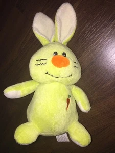 Tedi Kuschelfreunde Plüschtier Kuscheltier Stofftier Hase Neon Grün Möhre Orange - Picture 1 of 5