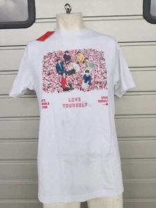 BTS T-Shirt Ver 2 Flower White Medium - Picture 1 of 6