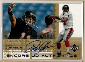 2000 UD Encore Authentics Football Doug Johnson ROOKIE AUTO FALCONS - Picture 1 of 1