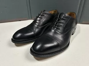 Beckett Simonon Handmade Full Grain Leather Men's 7 M US Black Dress Oxford Shoe - Picture 1 of 11