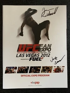 Jake Shields & Ben Rothwell Signed UFC July 2012 Fan Expo Official Program Autos - Picture 1 of 3