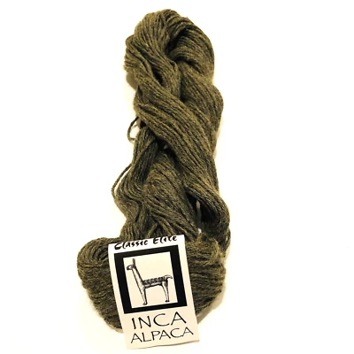 Hilo de Alpaca Clásico Elite Inca Color 1109 D Lote 1890 Perú 50g 109 YD 1 Hank NUEVO Foto 1 de 4