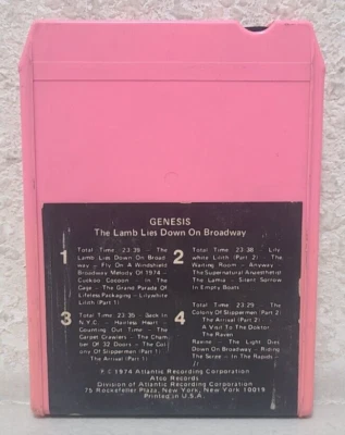 Genesis The Lamb Lies Down On Broadway 8 Track Cart Tape 1974 Phil Collins ATCO - Image 1 of 4