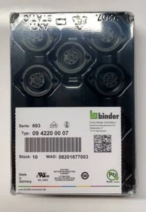 10x Binder Stecker Serie 693 zur Tafelmontage 7pol. | 0942200007 - Bild 1 von 1