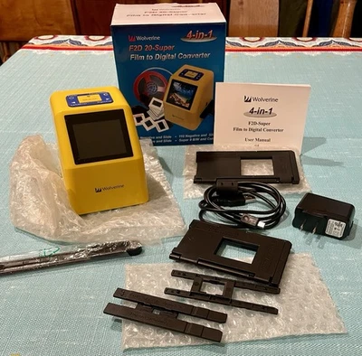 Wolverine F2D 20-Super Film to Digital Converter 4-in-1 Complete 9 Pieces - Image 1 of 4