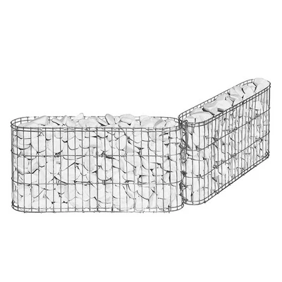 Gabione Pflanzkorb Drahtgitter Steinkorb Verzinkt Korb Steinwand Gitterkorb - Bild 1 von 4