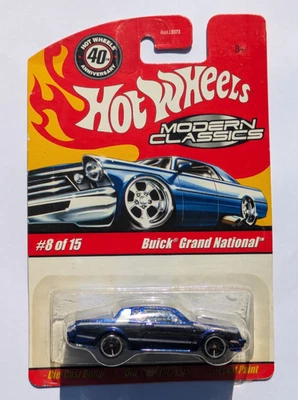 HotWheels Modern Classic #8 of 15 Buick Grand National blue diecast 1/64 - Image 1 of 4
