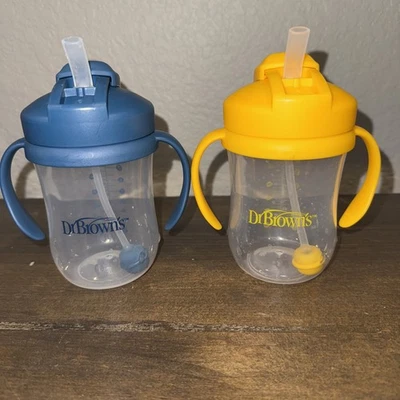 Primera taza de paja para bebé Dr. Brown's Milestones, taza de entrenamiento con pajita ponderada, Foto 1 de 4