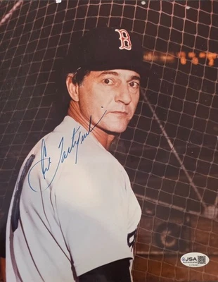 Carl Yastrzemski Boston Red Sox Signed Autographed 8x10 Photo JSA COA - Image 1 of 4