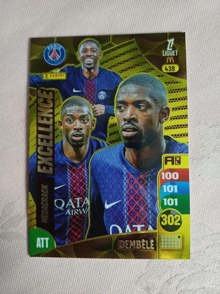 PANINI ADRENALYN XL LIGUE1 2026 CARTE MEGACRACK EXCELLENTE #438 OUSMANE DEMBÉLÉ - Imagen 1 de 1