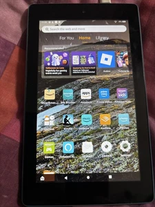 Amazon Fire HD 7 9th Generation Kids Profile Alexa Enabled Blue 16GB kindle  - Picture 1 of 5