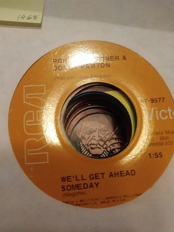 Porter Wagoner & Dolly Parton, We'll Get Ahead Someday ~ 1968 RCA Victor 45 Foto 1 de 1