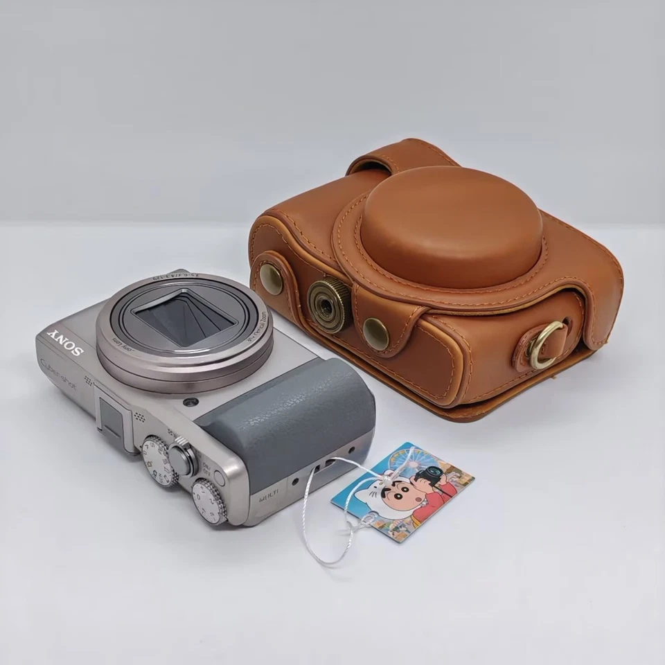 Bolsa de couro para câmera alça de aderência para Sony DSC-HX50 HX60 HX30 - Imagem 1 de 1