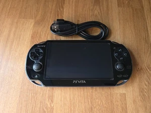 PlayStation PS VITA Console Wi-Fi Model Crystal Black PCH-1000 ZA01 US SELLER - Picture 1 of 4
