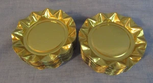 VINTAGE GOLD FOIL DESPOSABLE ASHTRAYS LOT OF 58 - Picture 1 of 2