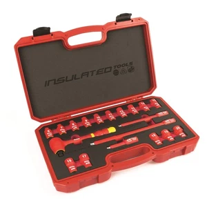 Titan 68100 Set di prese isolate 19 pezzi per azionamento VDE da 3/8 pollici - Foto 1 di 9