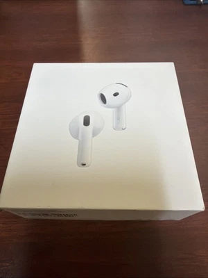Apple AirPods 4 w Active Noise Cancellation & True Wireless White MXP93LL/A 2024 - Image 1 of 3