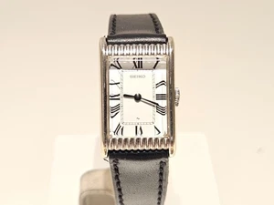 VINTAGE LUXUS JAPAN TANK WEISSVERGOLDET DAMEN MECHANISCHE UHR "SEIKO" 17J - Bild 1 von 12