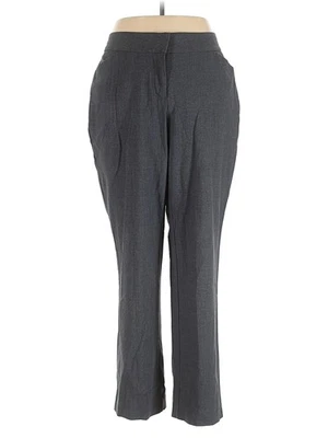 JM Collection Women Gray Dress Pants 14 - Image 1 of 2