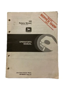 John Deere 160 Rotary Mower OMM88387 Operator Manual Book - Picture 1 of 9