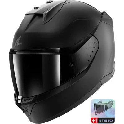 Shark D-Skwal 3 Dark Shadow Edition sportlicher Integralhelm  black mat M - Bild 1 von 3