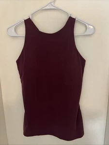 Camiseta sin mangas para mujer CRZ yoga granate entrenamiento talla nueva con etiquetas Spandex poliamida ruso oscuro - Imagen 1 de 3