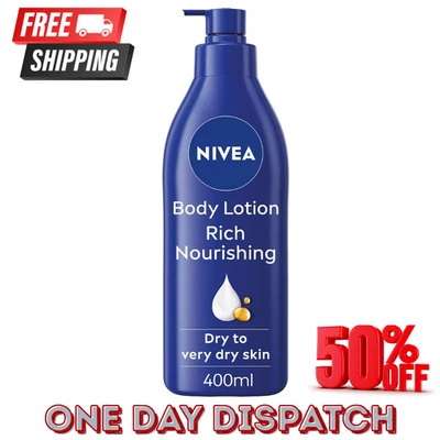 ‎NIVEA NIVEA Rich Nourishing Body Lotion 400ml, 72 Intensive Moisture For Dry Skin UK