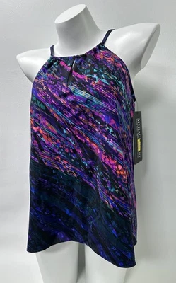 Tankini Miraclesuit Peephole Swim Top Anillo Estado de ánimo Talla 14 Estampado Nuevo con etiquetas $144 Foto 1 de 4