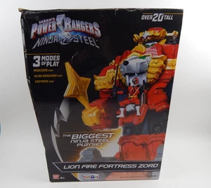Power Rangers Ninja Steel LION FIRE FORTRESS ZORD 20" Tall Toys R Us 2017 READ* - Picture 1 of 13