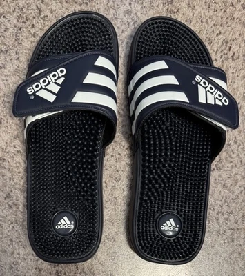 Adidas Adissage Slides, 078261, Nuevo Azul Marino, Toboganes/Sandalias Para Hombre, Talla 13 Foto 1 de 4