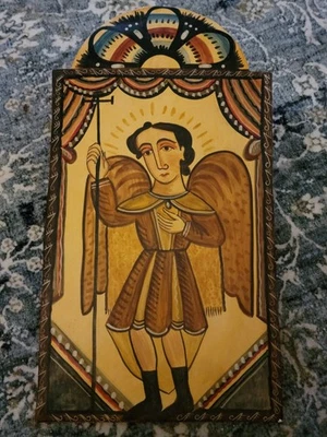 Ángel de la Guarda Retablo Firmado por Nocholas Otero 2001 Foto 1 de 2