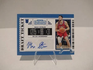 2019 Panini Contenders Draft Picks Max Strus RC #101 Autograph DePaul Blue Demon - Picture 1 of 2